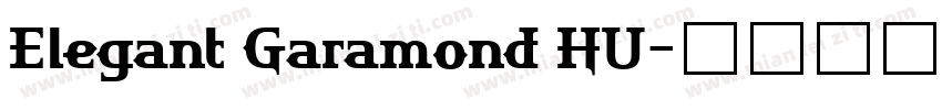 Elegant Garamond HU字体转换